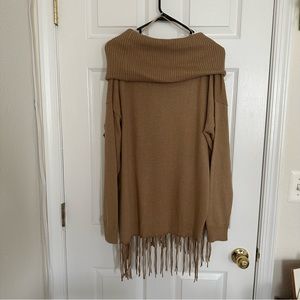 Michael Kors Sweater cowl neck dark camel